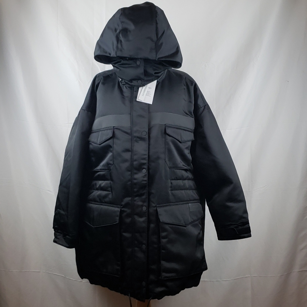 Womens Nike Oversized Work Coat Size Small Black